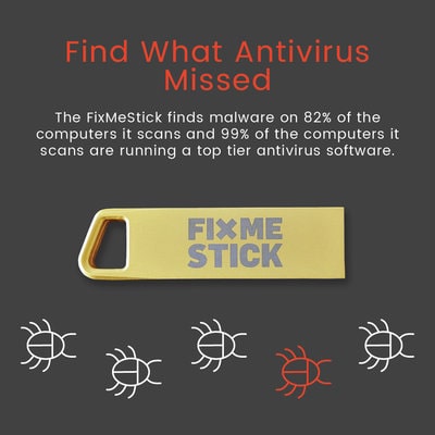FixMeStick Virus Removal Device Unlimited Use on up to 3 PCs for 1 Year 